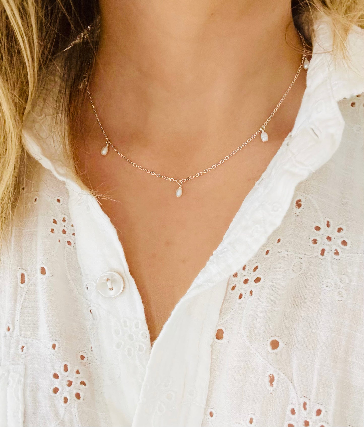 Grace Seed Pearl Necklace