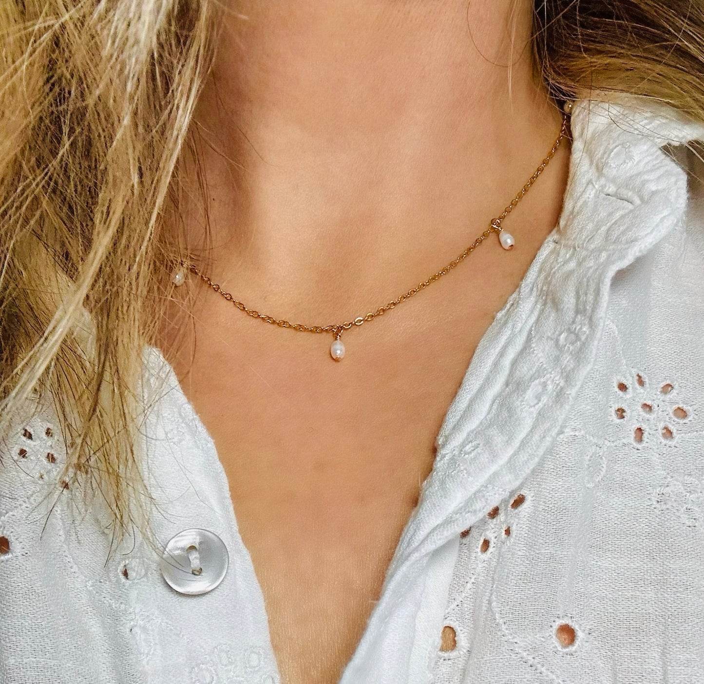 Grace Seed Pearl Necklace