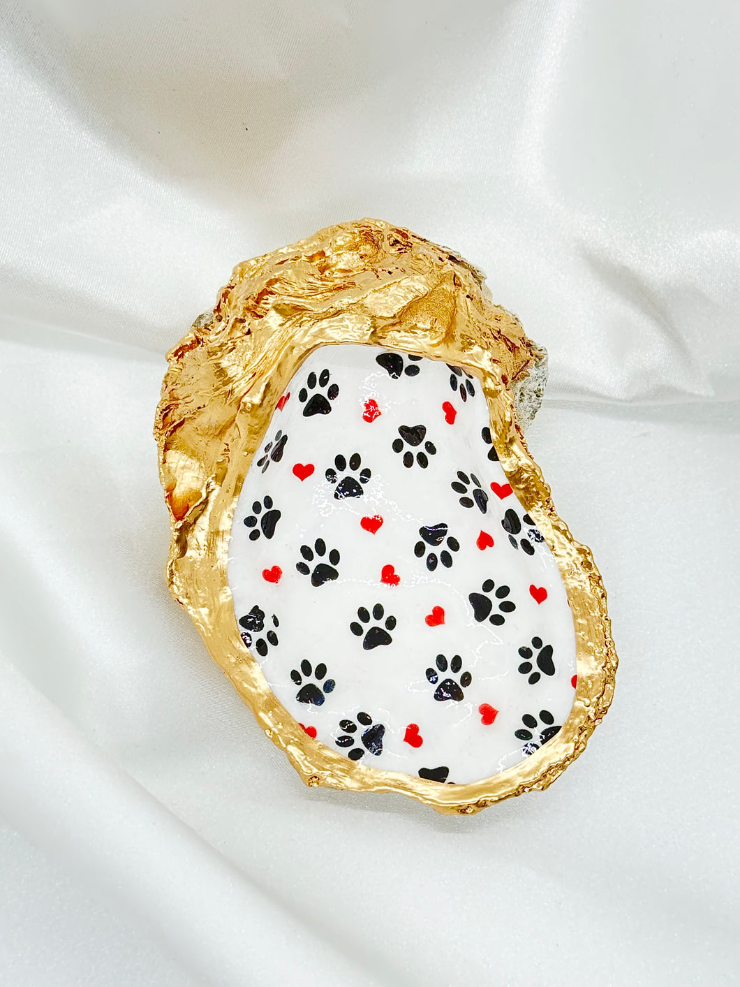Paws and Hearts Oyster Trinket Dish