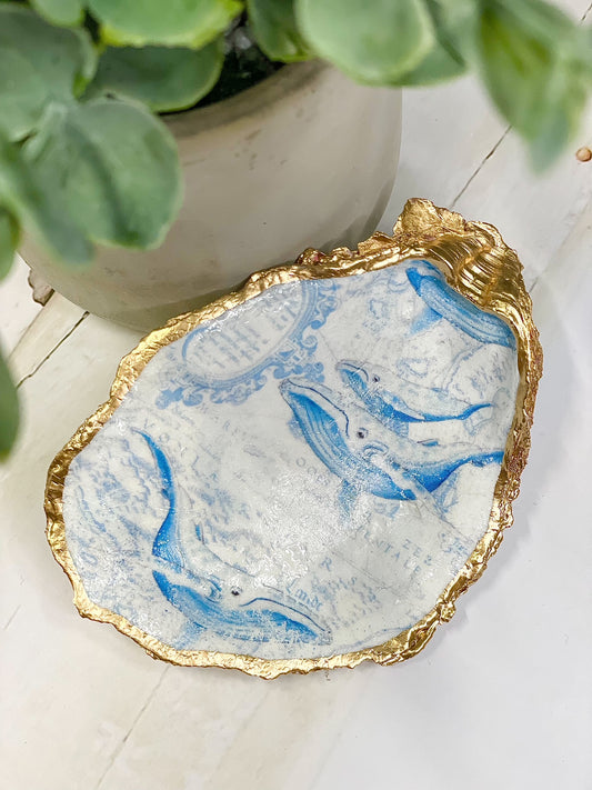 Humpback Whale Oyster Jewelry Dish