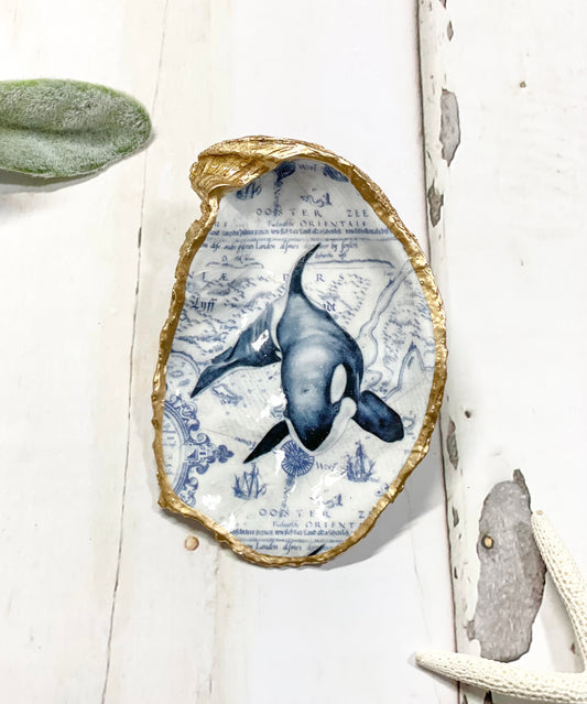 Orca Oyster Jewelry Dish