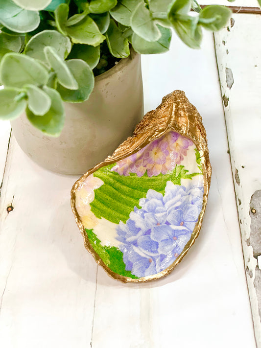 Hydrangea Oyster Jewelry Dish