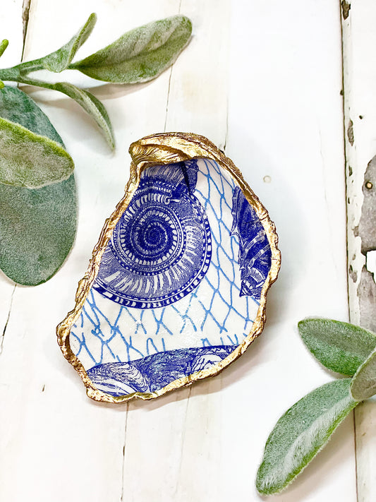 Nautical Net Oyster Jewelry Dish