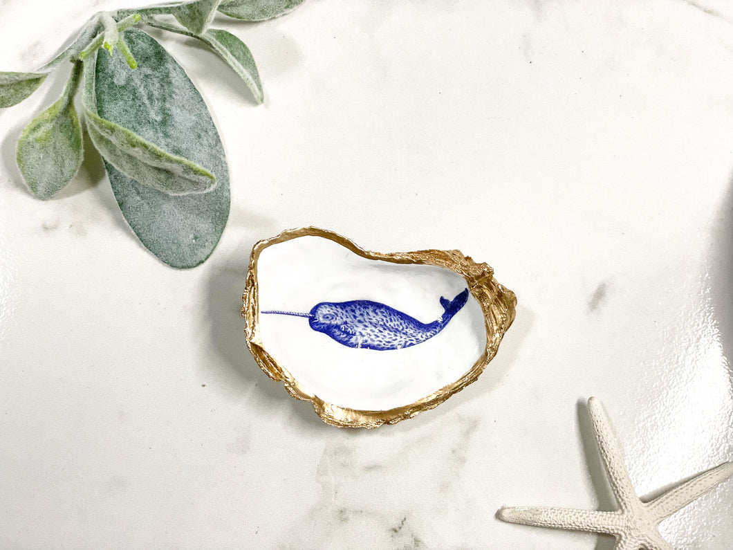 Narwhal Oyster Trinket Dish
